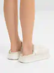 Белый тапочки домашние, дутые
