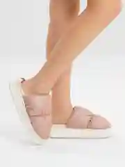 Розовый тапочки домашние, дутые
