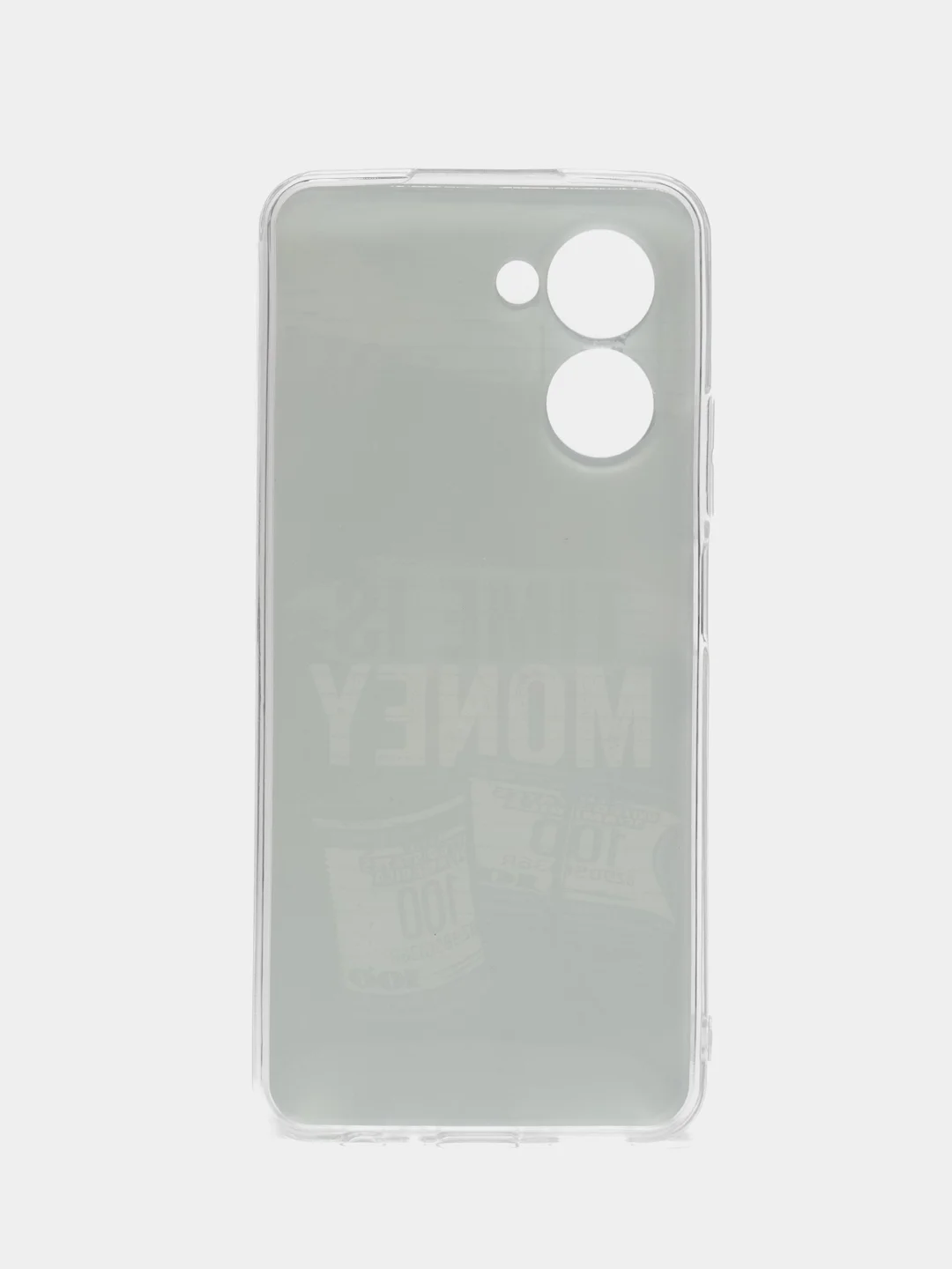 Тёмно-серый чехол для Realme C33 (Реалми С33), силиконовый, с рисунком