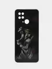 Тёмно-бордовый чехол для Xiaomi Redmi 10C / Poco C40, Сяоми Редми 10С / Поко С40, силиконовый, с рисунком