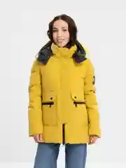 Желтый куртка женская зимняя