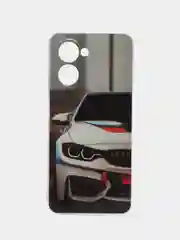 Синий меланж чехол для Realme C33 (Реалми С33), силиконовый, с рисунком