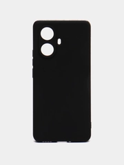 Чехол для Realme 10 Pro Plus (Реалми 10 Про Плюс), силиконовый, матовый, черный