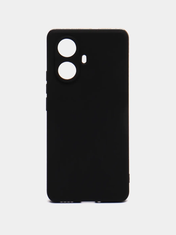 Чехол для Realme 10 Pro Plus (Реалми 10 Про Плюс), силиконовый, матовый, черный