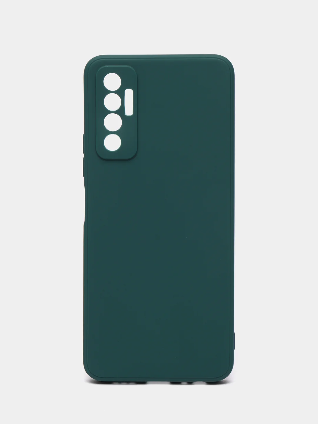 Тёмно-зелёный чехол для TECNO Camon 17P (Техно камон 17П), силиконовый, матовый