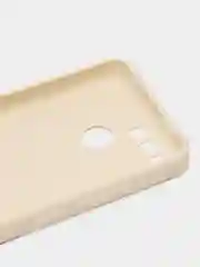 Молочный чехол для Itel A25 (Ител А25), силиконовый, матовый, с защитой камеры