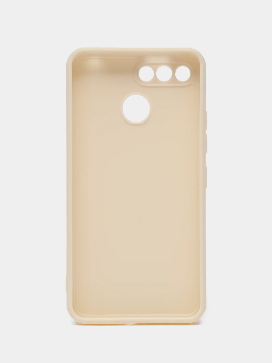 Молочный чехол для Itel A25 (Ител А25), силиконовый, матовый, с защитой камеры