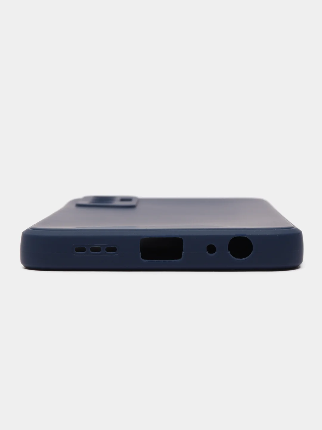 Темно-синий чехол для TECNO Camon 17P (Техно камон 17П), силиконовый, матовый