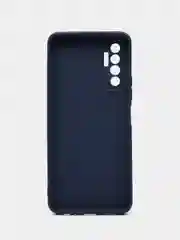 Темно-синий чехол для TECNO Camon 17P (Техно камон 17П), силиконовый, матовый
