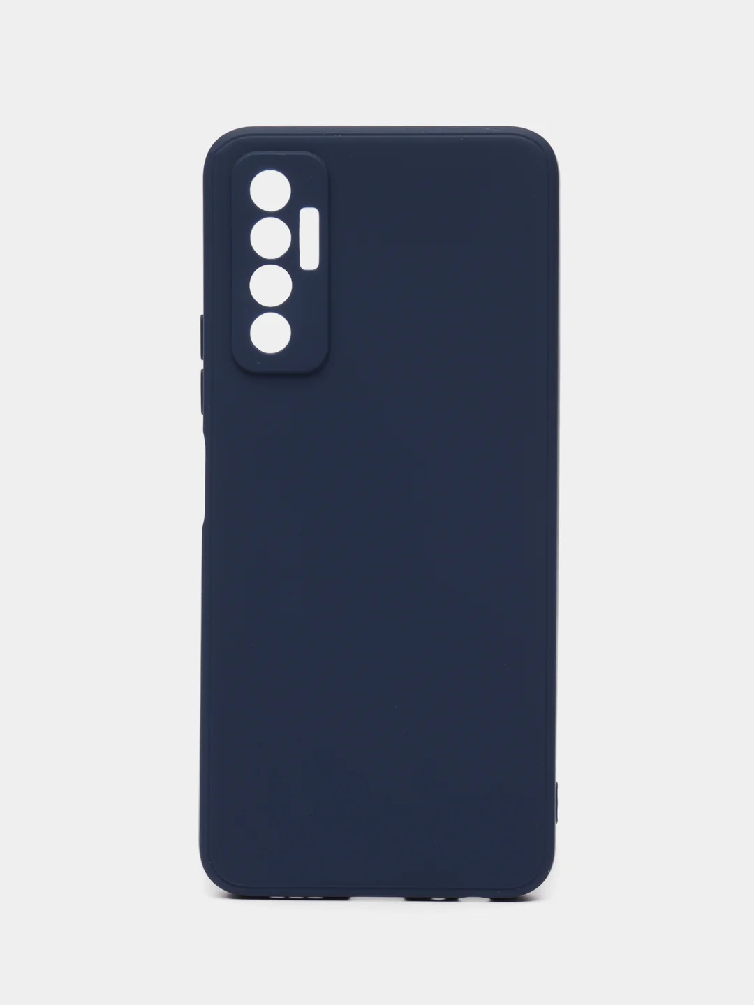 Темно-синий чехол для TECNO Camon 17P (Техно камон 17П), силиконовый, матовый