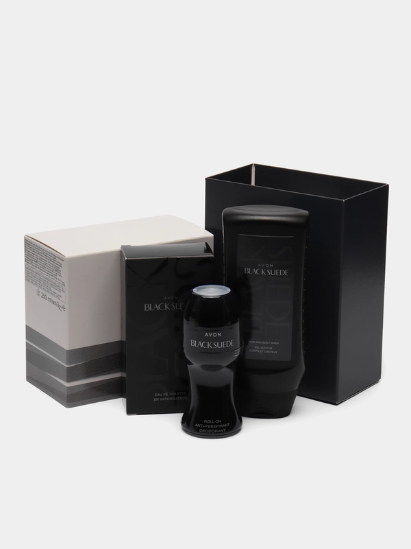 AVON Парфюмерно-косметический набор Black Suede для него