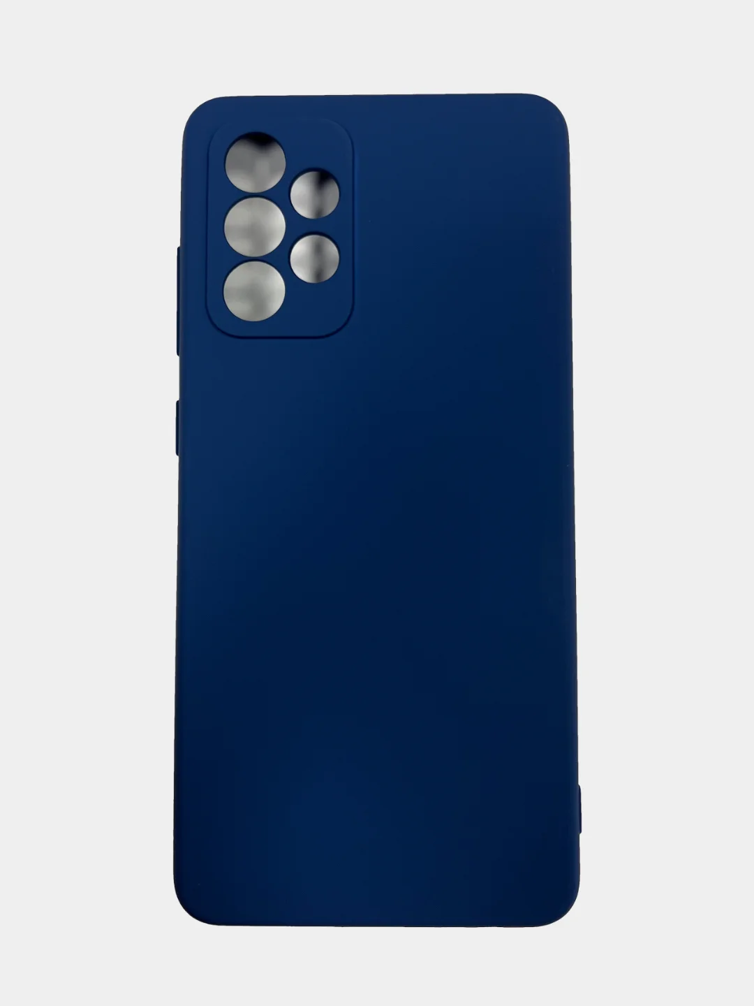Синий чехол для iPhone 13 силиконовый с soft touch покрытием