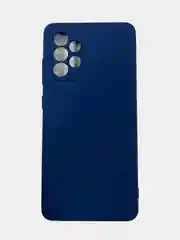 Синий чехол для iPhone 13 силиконовый с soft touch покрытием