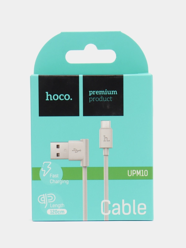 Кабель HOCO, USB - Micro USB, Lightning, Type-C, угол 90 градусов, загнутый для зарядки
