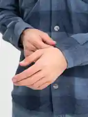 Бордовый рубашка мужская, в клетку, оверсайз