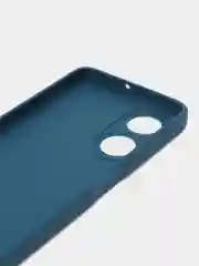 Синий силиконовый чехол для Huawei Honor X7 (Хуавей Хонор Х7), с защитой камеры