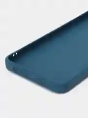 Синий силиконовый чехол для Huawei Honor X7 (Хуавей Хонор Х7), с защитой камеры