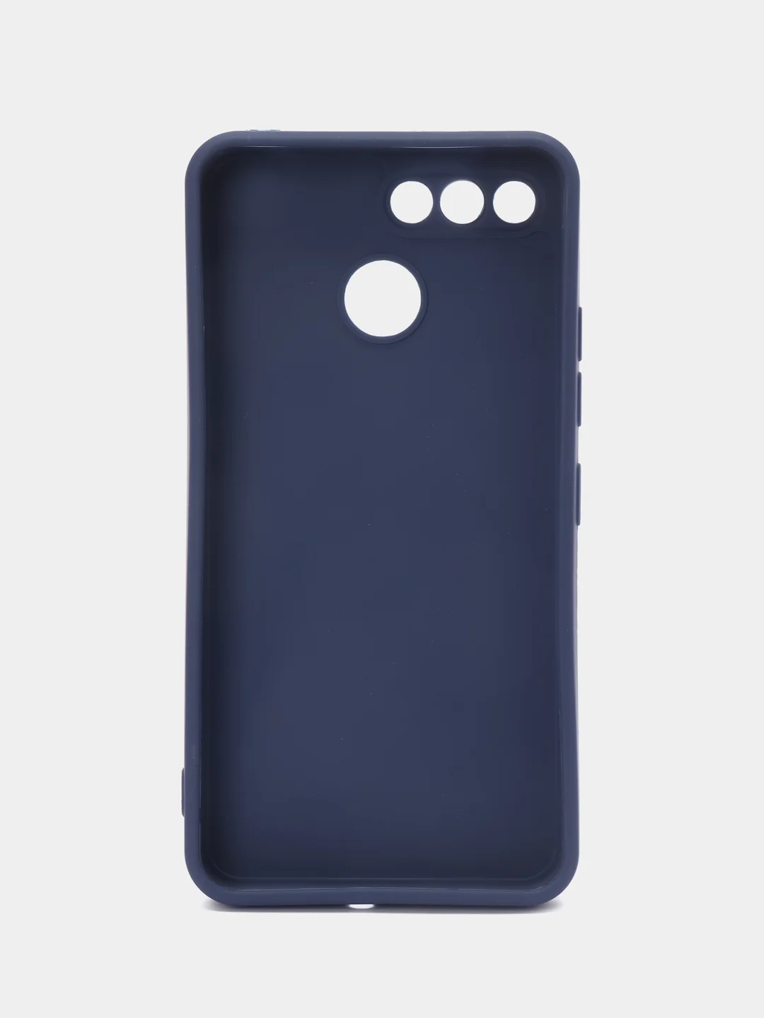 Темно-синий чехол для Itel A25 (Ител А25), силиконовый, матовый, с защитой камеры