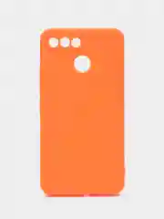 Оранжевый чехол для Itel A25 (Ител А25), силиконовый, матовый, с защитой камеры