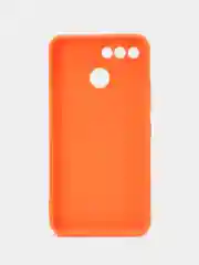 Оранжевый чехол для Itel A25 (Ител А25), силиконовый, матовый, с защитой камеры