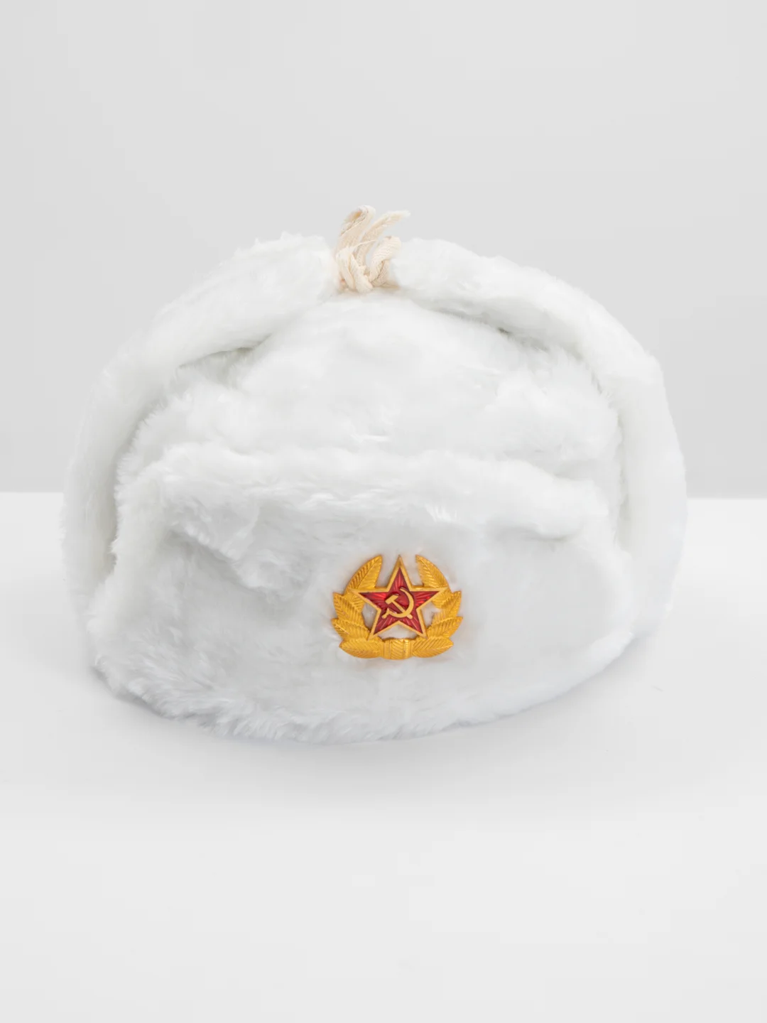 Шапка ушанка с кокардой СССР, сувенирная