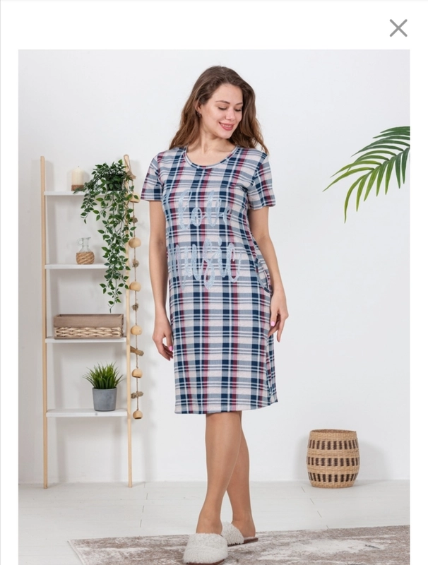 Домашняя туника - платье хлопок 100% HOME CLOTHES "D&I"