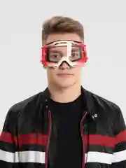 Белый очки для мотокросса