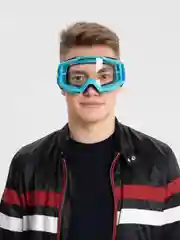 Голубой очки для мотокросса