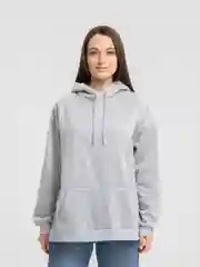 Серый худи женское с капюшоном базовое, толстовка с капюшоном