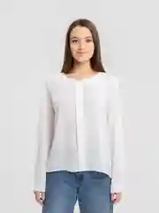 Белый блузка женская шифоновая