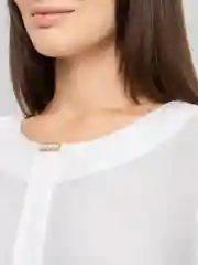 Белый блузка женская шифоновая