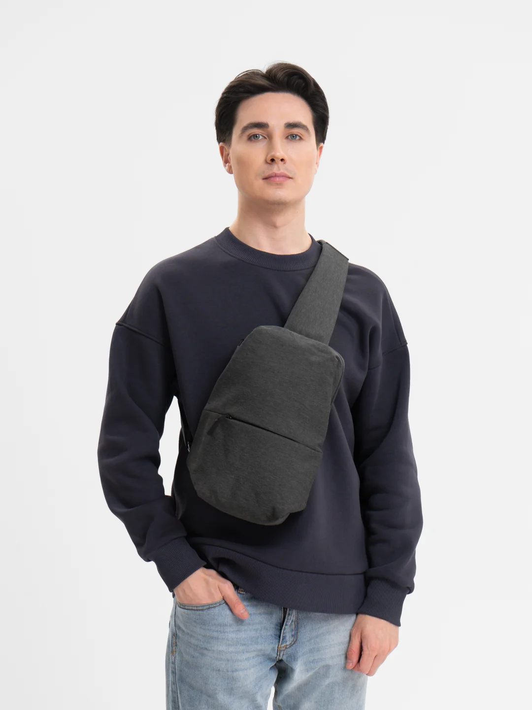 Черный рюкзак Xiaomi Mi City Sling Bag, DSXB01RM