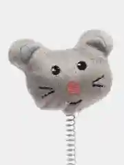 Серый игрушка для кошек дразнилка на пружине для гофро когтеточки