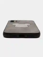 Угольный чехол для iPhone 11, 12, 13 Pro Max, с зеркальной вставкой
