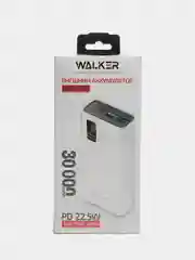 Белый внешний аккумулятор Walker WB-730, 30000 mAh, Power Delivery