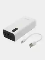 Белый внешний аккумулятор Walker WB-730, 30000 mAh, Power Delivery
