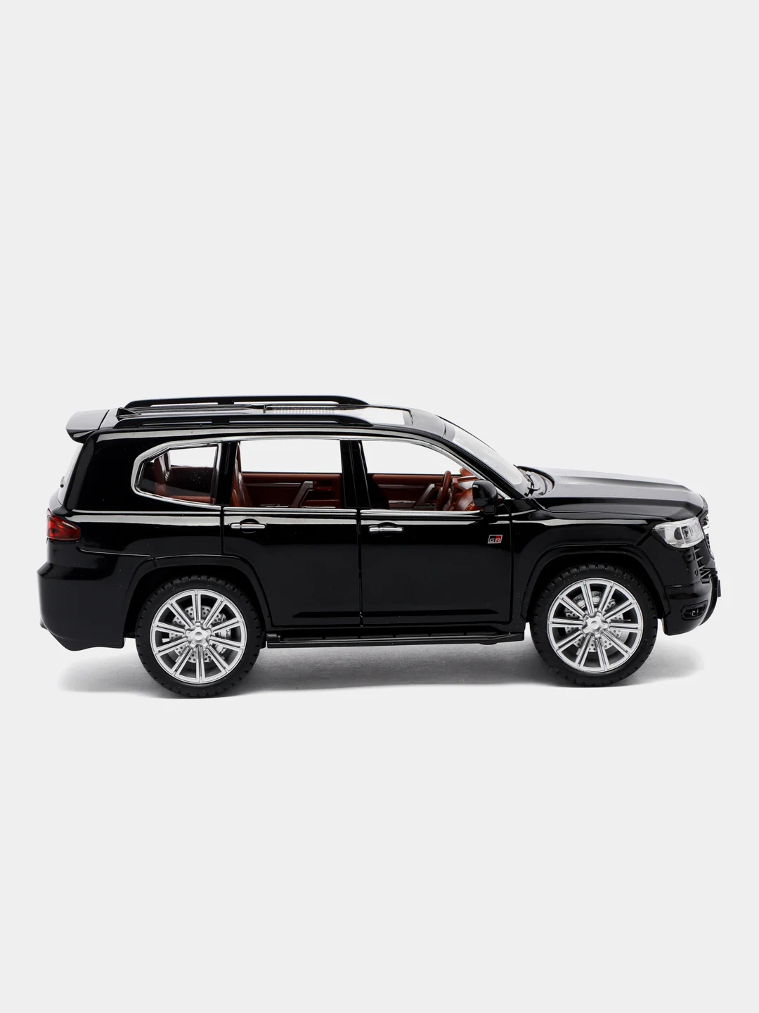 Бордовый металлическая модель Toyota Land Cruiser 300 в масштабе 1:24