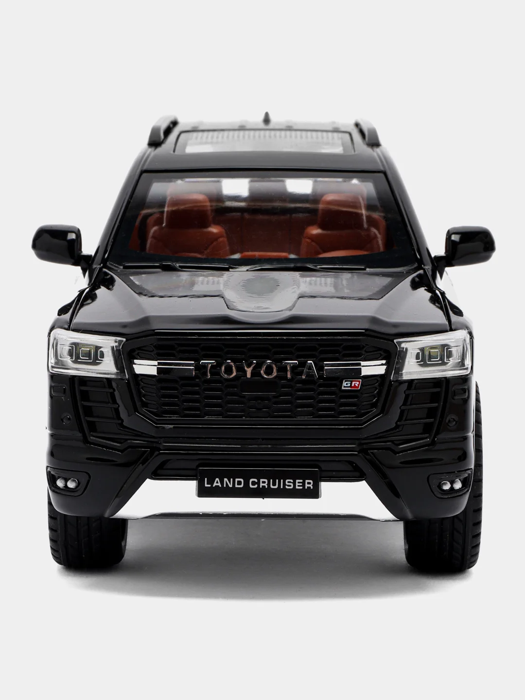 Бордовый металлическая модель Toyota Land Cruiser 300 в масштабе 1:24