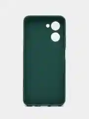 Тёмно-зелёный чехол для Realme C33 (Реалми С33) силиконовый, матовый