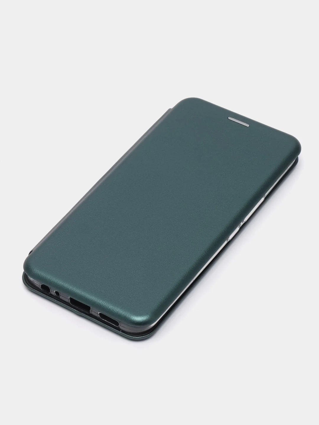 Тёмно-зелёный чехол-книжка для Tecno Spark 8C / Spark Go 2022