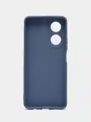 Синий меланж силиконовый чехол для Huawei Honor X7 (Хуавей Хонор Х7), с защитой камеры