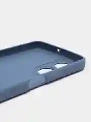 Синий меланж силиконовый чехол для Huawei Honor X7 (Хуавей Хонор Х7), с защитой камеры