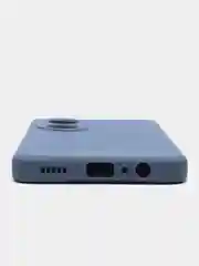 Синий меланж силиконовый чехол для Huawei Honor X7 (Хуавей Хонор Х7), с защитой камеры