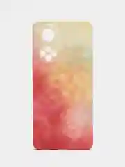 Коралловый меланж чехол Huawei Honor 50 (Хуавей Хонор 50), силиконовый, с мягким подкладом