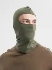 Зелёный хаки балаклава спортивная из хлопка, подшлемник хлопковый