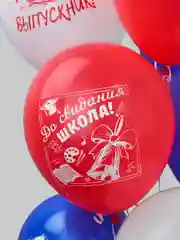 Воздушные шары для детей "Праздник. Выпускной! Школа!", 30 см, 25 штук
