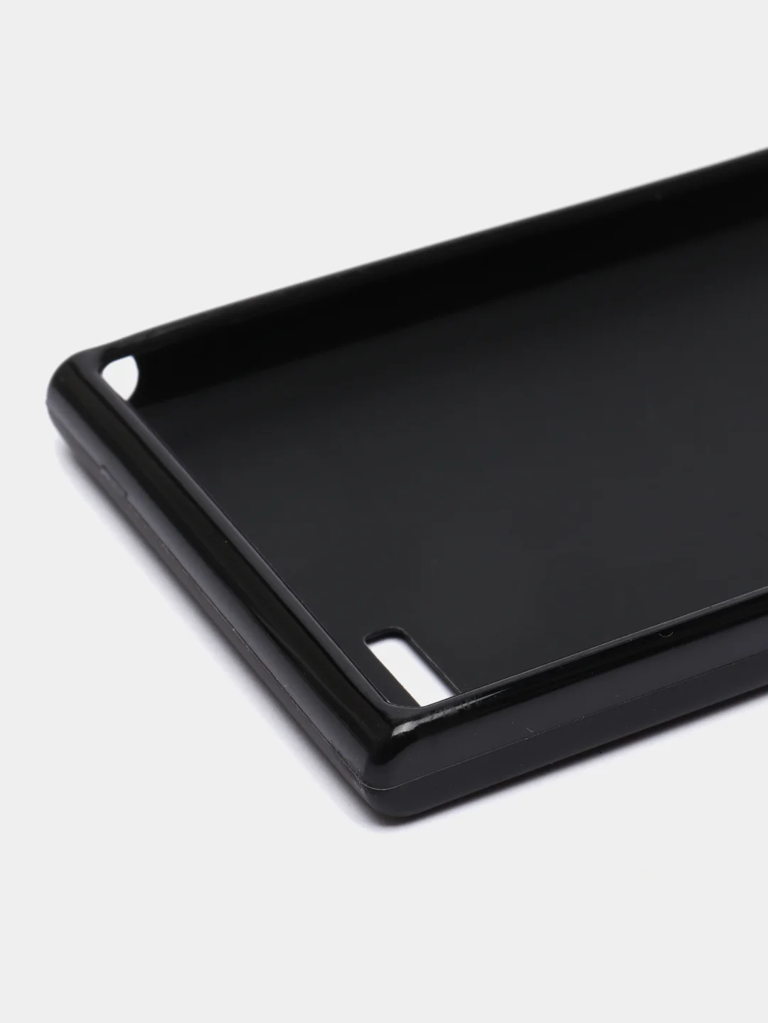 Черный силиконовый чехол на Huawei Ascend P7 Mini