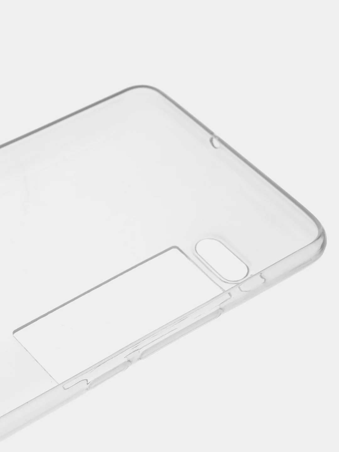 Прозрачный прозрачный силиконовый чехол на Meizu Pro 7 Plus