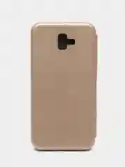 Золотой чехол-книжка для Samsung J6+