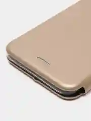 Золотой чехол-книжка для Samsung J6+